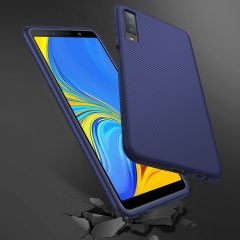 Защитный чехол UniCase Twill Soft для Samsung Galaxy A7 2018 (A750) - Blue