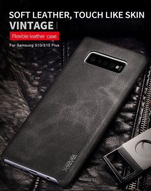Защитный чехол X-LEVEL Vintage для Samsung Galaxy S10 Plus (G975) - Coffee