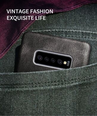 Защитный чехол X-LEVEL Vintage для Samsung Galaxy S10 Plus (G975) - Brown
