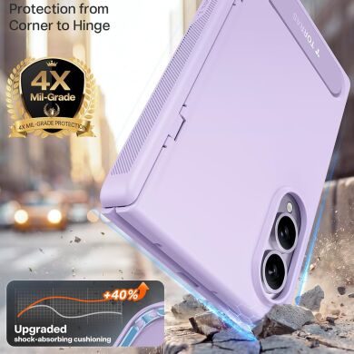 Захисний комплект TORRAS Ostand L1 (with MagSafe) для Samsung Galaxy Fold 8 - Purple