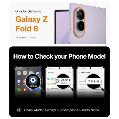 Захисний комплект TORRAS Ostand L1 (with MagSafe) для Samsung Galaxy Fold 8 - Purple