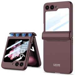 Защитный чехол GKK Magnetic Fold для Samsung Galaxy Flip 6 - Wine Red