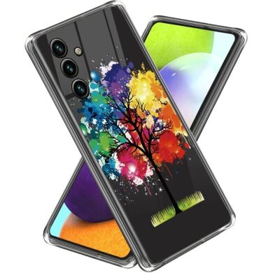 Силиконовый (TPU) чехол Deexe Pretty Glossy для Samsung Galaxy A25 (A256) - Colorful Tree