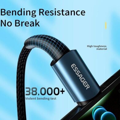 Кабель ESSAGER Sunset Type-C to Type-C (100W, 2m) EXCTT1-CGA01 - Black