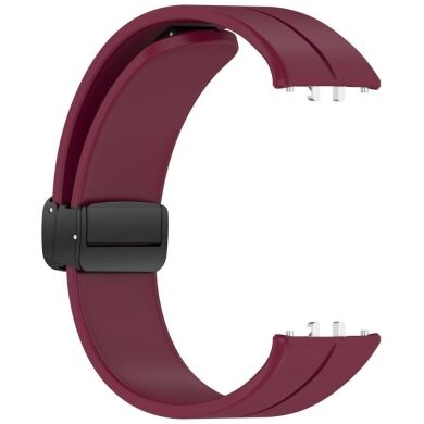 Ремешок Deexe Magnetic Braselet для Samsung Galaxy Fit 3 - Wine Red