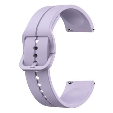 Ремінець Deexe Soft Line для годинників з шириною кріплення 20мм - Light Purple