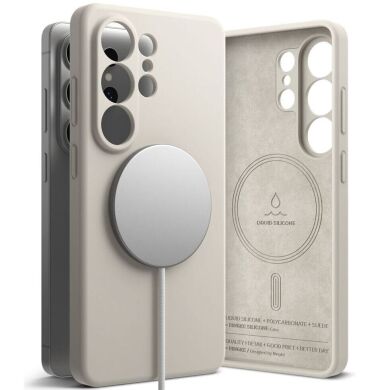 Захисний чохол Ringke Silicone Magnetic для Samsung Galaxy S26 Ultra (S948) 8800328814752 - Stone