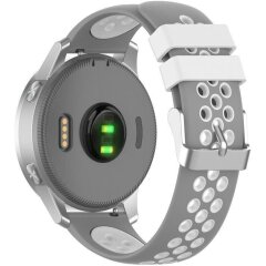 Ремінець Deexe Dot Color для годинників з шириною кріплення 18 мм - Grey / White