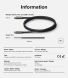 Кабель Ringke RCC-20G10 Type-C to Type-C 240W (5A, 1m) 8809961785061 - Black