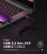 Кабель Ringke RCC-20G10 Type-C to Type-C 240W (5A, 1m) 8809961785061 - Black