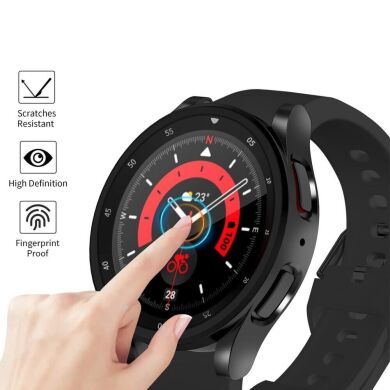 Защитный чехол Deexe Silicone Frame для Samsung Galaxy Watch 5 Pro (45mm) - Silver