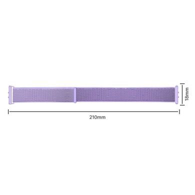 Ремешок Deexe Nylon Loop для Samsung Galaxy Fit 3 - Purple