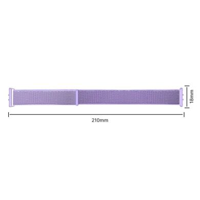 Ремінець Deexe Nylon Loop для Samsung Galaxy Fit 3 - Purple