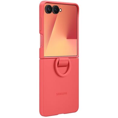Защитный чехол Ring Case (Silicone) для Samsung Galaxy Flip 7 (EF-PF766TREGUA) - Red