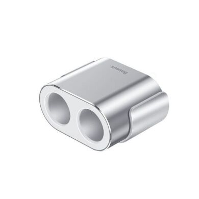 Автомобильное зарядное устройство Baseus High Efficiency One to Two Cigarette Lighter Tworeless (CRDYQ-0S) - Silver