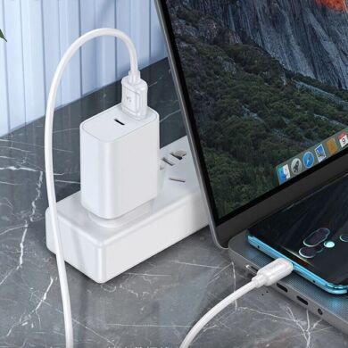Кабель Hoco X115 USB to Type-C (100W, 1m) - White