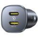 Автомобильное зарядное устройство Baseus GoTrip DP1 (2Type-C) 30W (C00072300123-01) - Black. Фото 1 из 18