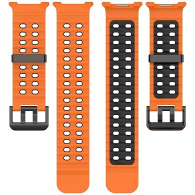 Ремінець Deexe Ocean Strap для Samsung Galaxy Watch 8 (40/44mm) / 8 Classic - Orange / Black