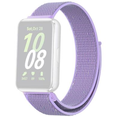 Ремінець Deexe Nylon Loop для Samsung Galaxy Fit 3 - Purple