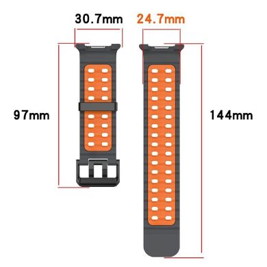 Ремінець Deexe Ocean Strap для Samsung Galaxy Watch 8 (40/44mm) / 8 Classic - White / Black