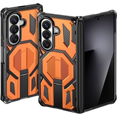 Защитный чехол Deexe Tank Stand для Samsung Galaxy Fold 8 Ultra / Fold 7 - Orange