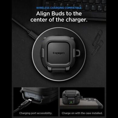 Захисний чохол Spigen Lock Fit для Samsung Galaxy Buds 4 / Buds 4 Pro (ACS11202) - Matte Black