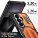 Защитный чехол Deexe Tank Stand для Samsung Galaxy Fold 8 Ultra / Fold 7 - Orange. Фото 6 из 10