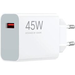 Мережевий зарядний пристрій Xiaomi 45W Turbo Charging (USB) BHR07SLEU - White