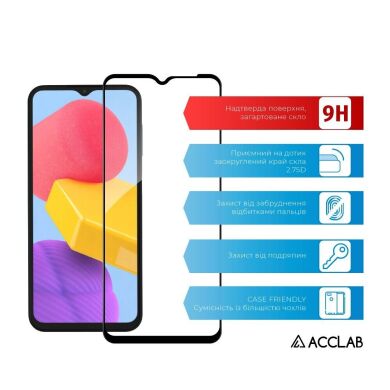 Защитное стекло ACCLAB Full Glue для Samsung Galaxy A03 (A035) / A03 Core (A032) / A04 (A045) / A04s (A047) / A12 (A125) / A12 Nacho (A127) / M13 (M135) - Black