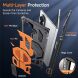 Защитный чехол Deexe Tank Stand для Samsung Galaxy Fold 8 Ultra / Fold 7 - Orange. Фото 5 из 10