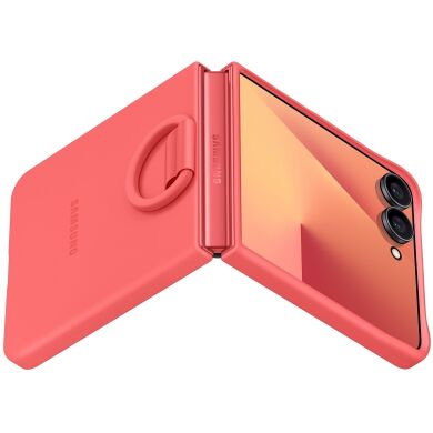 Защитный чехол Ring Case (Silicone) для Samsung Galaxy Flip 7 (EF-PF766TREGUA) - Red