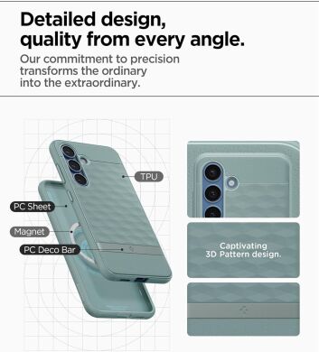 Защитный чехол Spigen (SGP) Caseology Parallax (MagFit) by Spigen для Samsung Galaxy S25 Plus (S936) ACS09059 - Purple Ish