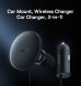 Автомобільний зарядний пристрій Baseus CW01 Magnetic Wireless Charging Car Mount (40W) SUCX040001 - Black