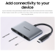 Адаптер Samsung Multiport Adapter (EE-P3200BJEGWW) - Gray. Фото 7 из 7