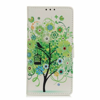 Чехол Deexe Life Style Wallet для Samsung Galaxy M31 (M315) - Green Tree with Birdcage