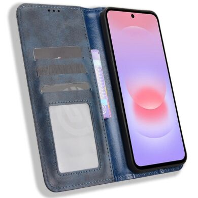 Чехол Deexe Retro Style для Samsung Galaxy A57 (A576) - Blue