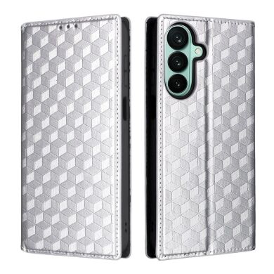 Чехол Deexe Rhombus Book для Samsung Galaxy A27 (A276) - Silver