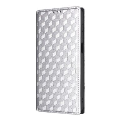 Чехол Deexe Rhombus Book для Samsung Galaxy A27 (A276) - Silver