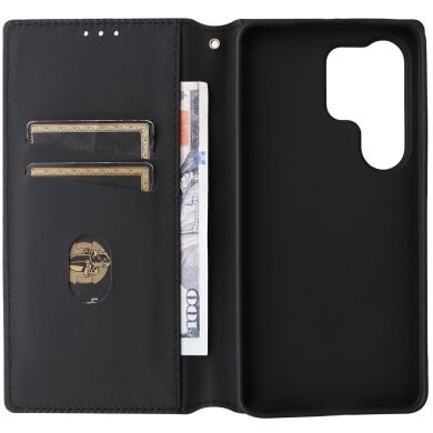 Чохол Deexe Rhombus Book для Samsung Galaxy S26 Ultra - Black