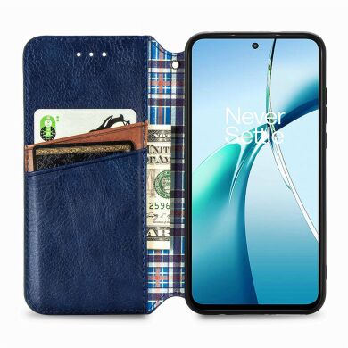 Чохол Deexe Rhombus Wallet для Samsung Galaxy A37 (A376) - Blue
