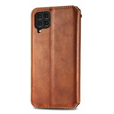 Чохол Deexe Rhombus Wallet для Samsung Galaxy M62 - Brown