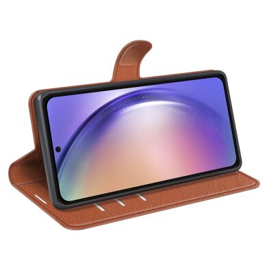 Чехол-книжка Deexe Book Type для Samsung Galaxy A55 (A556) - Brown