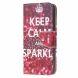 Чохол-книжка Deexe Color Wallet для Samsung Galaxy A21s (A217) - Keep Calm and Sparkle