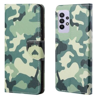 Чехол-книжка Deexe Color Wallet для Samsung Galaxy A32 (А325) - Camouflage