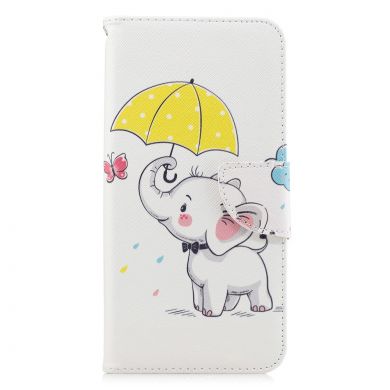 Чехол-книжка Deexe Color Wallet для Samsung Galaxy A7 2018 (A750) - Elephant Holding an Umbrella