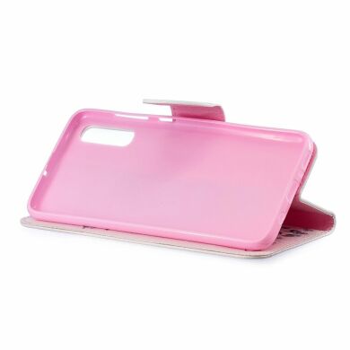 Чохол-книжка Deexe Color Wallet для Samsung Galaxy A70 (A705) - Giraffe Wearing Glasses