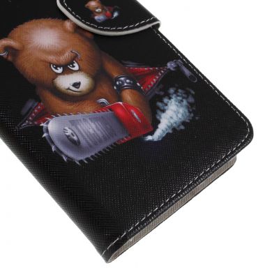 Чехол-книжка Deexe Color Wallet для Samsung Galaxy A9 2018 (A920) - Angry Bear