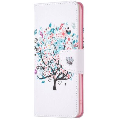 Чехол-книжка Deexe Color Wallet для Samsung Galaxy S24 (S921) / Galaxy S25 (S931) - Flower Tree