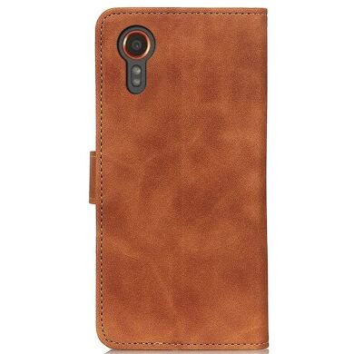 Чехол-книжка KHAZNEH Retro Wallet для Samsung Galaxy Xcover 7 (G556) - Brown