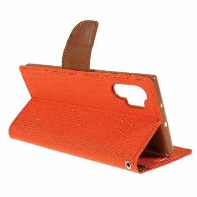 Чохол-книжка MERCURY Canvas Diary для Samsung Galaxy Note 10+ (N975) - Orange